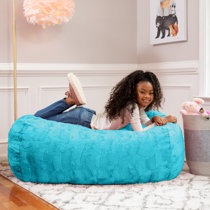 Fluffy blue bean online bag